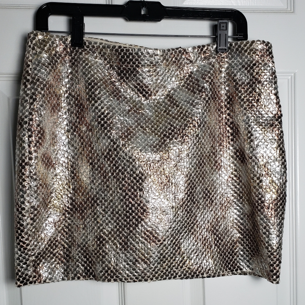 Chelsea & Violet Metalic Mini Skirt